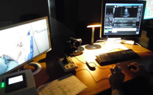 A l'autre bout du terminal, le cardiologue analyse les résultats de l'échographie. Photo (c) DR A l'autre bout du terminal, le cardiologue analyse les résultats de l'échographie. Photo (c) DR