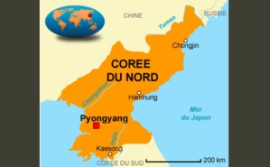 Carte de la Corée du Nord. Photo libre de droits Carte de la Corée du Nord. Photo libre de droits