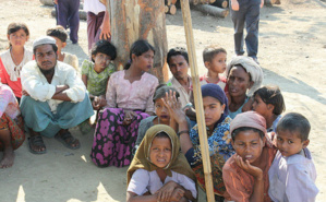 Rohingyas déplacés. Photo (c) Foreign and Commonwealth Office
