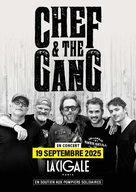 Chef & The Gang en concert à La Cigale le 19/09/2025 Chef & The Gang en concert à La Cigale le 19/09/2025