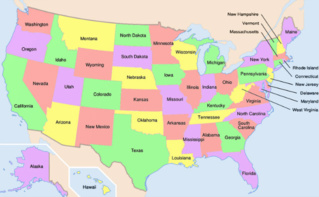 Les États américains. Image (c) Haylli