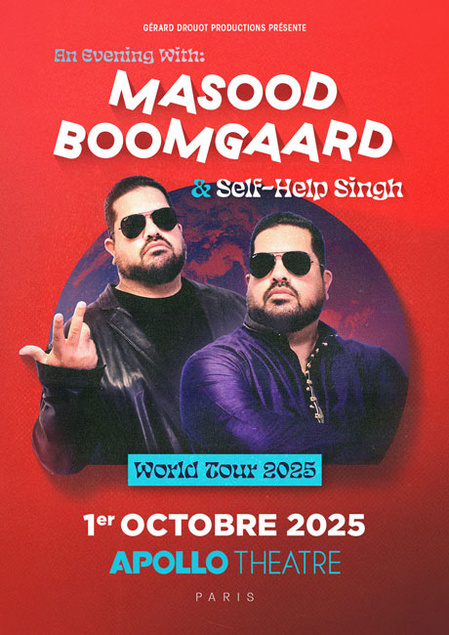 Masood Boomgaard en one man show à l’Apollo Théâtre à Paris