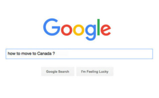 Recherche Google "How to move to Canada", capture d'écran Recherche Google "How to move to Canada", capture d'écran