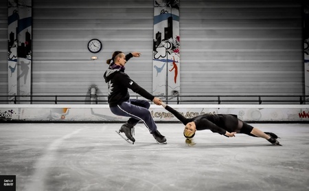 From Childhood to Pair Figure Skating. @sarahaerial.ice and Ratibor Shirokov "Death Spiral" (c) Gaelle Robert