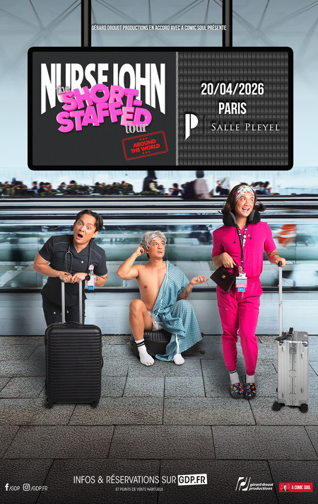 Nurse John à la Salle Pleyel pour son stand up comique le 20 avril 2026