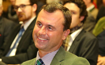 Norbert Hofer en 2014. Photo (c) Franz Johann Morgenbesser Norbert Hofer en 2014. Photo (c) Franz Johann Morgenbesser