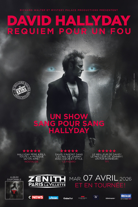 David Hallyday au Zénith de Paris : le phénomène "Requiem pour un fou" arrive le 7 avril David Hallyday au Zénith de Paris : le phénomène "Requiem pour un fou" arrive le 7 avril