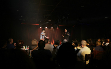 Camille et Aurel ont assuré le premier atelier, avant leur spectacle. Photo (c) GA Camille et Aurel ont assuré le premier atelier, avant leur spectacle. Photo (c) GA