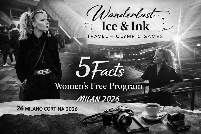 Wanderlust Ice & Ink — Travel: Milano Olympic Games, Five Facts from the Figure Skating Women’s Free Skate and Alysa Liu’s Alysa Liu’s Golden Joy. (c) Sarah B