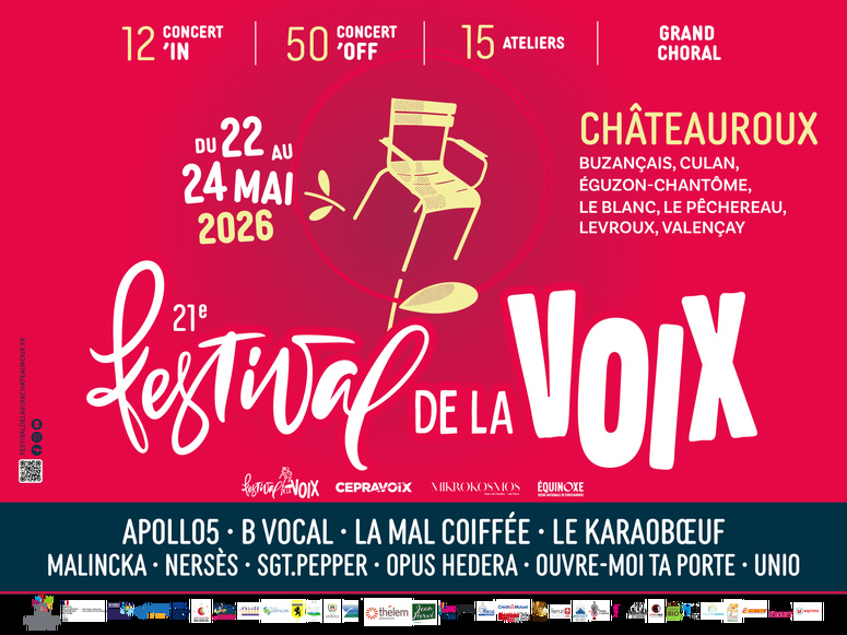 Festival de la Voix de Châteauroux : une 21e édition tournée vers la diversité vocale contemporaine. (c) Association du Festival de la Voix en coréalisation avec la Scène Nationale Équinoxe.