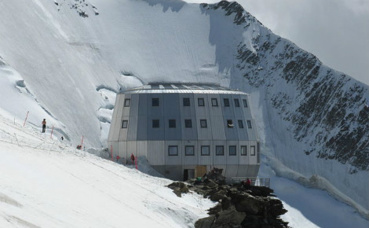 Le refuge du Goûter, sur les pentes du Mont Blanc, où des échantillon d’urine des alpinistes ont été prélevés. Photo (c) Coronium