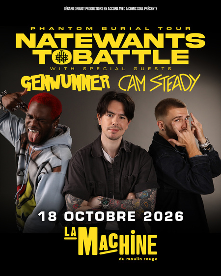 NateWantsToBattle en concert à Paris : rendez-vous à La Machine du Moulin Rouge le 18 octobre 2026 NateWantsToBattle en concert à Paris : rendez-vous à La Machine du Moulin Rouge le 18 octobre 2026