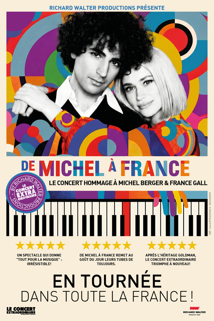 De Michel Berger à France Gall, le spectacle hommage en tournée en 2027 et à la Seine Musicale De Michel Berger à France Gall, le spectacle hommage en tournée en 2027 et à la Seine Musicale