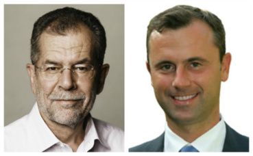 A gauche, Alexander Van der Bellen (photo © Austrian Green Party), à droite, Norbert Hofer (photo © Günther Billes).