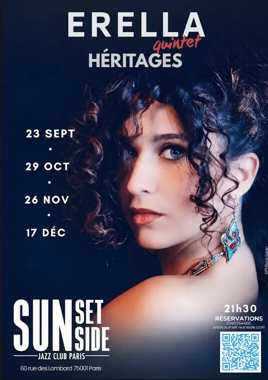 Erella pour 4 soirs en concert au Sunside avant l'album Héritages