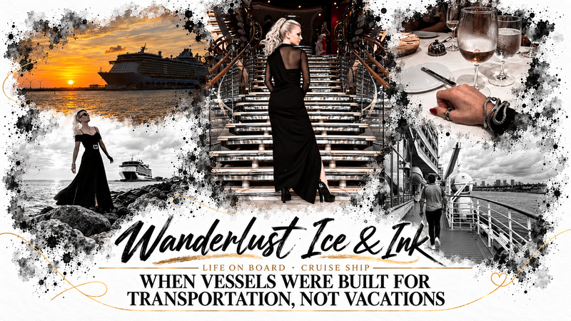 Wanderlust Ice & Ink — Life On Board Cruise Ship: When Vessels Were Built for Transportation, Not Vacations. (c) @sarahaerial.ice