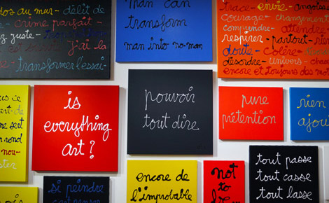 Les écritures de Ben. Photo © Audrey Pariès