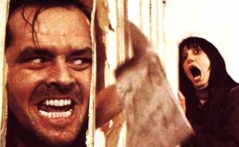 Affiche partielle du film "Shining", de Stanley Kubrick, 1980.