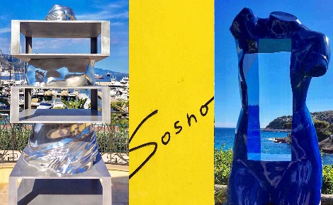 Sculptures de Sacha Sosno. Photo-montage (c) Charlotte Service-Longépé
