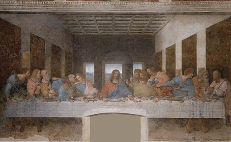La Cène, par Leonardo da Vinci. Image du domaine public