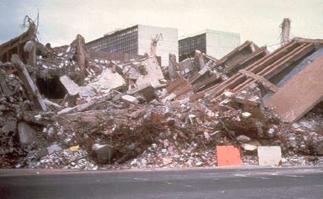 Photo d'archive d'un séisme précédent à Mexico. Image du domaine public