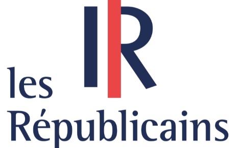 Logo du parti politique Les Républicains. Image libre de droits