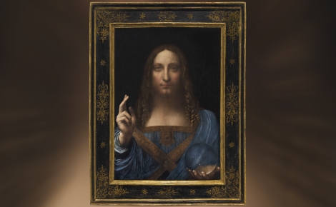 "Salvator Mundi", un Christ de Léonard de Vinci vendu aux enchères pour 450 millions de dollars. Image du domaine public.