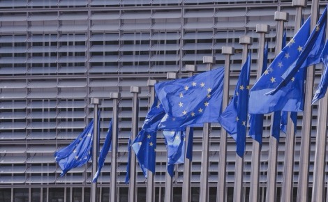 Les drapeaux européens à Bruxelles. Image du domaine public