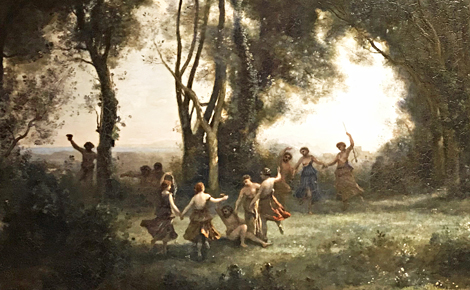 Corot, Une matinée: la danse des nymphes. Photo (c) Charlotte Service-Longépé