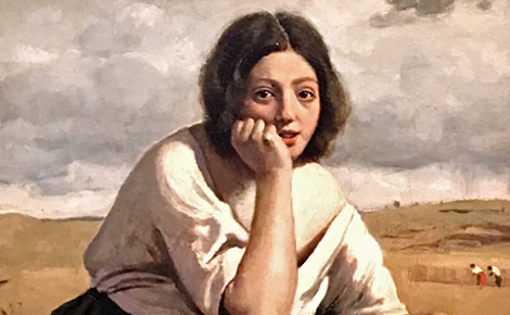 Corot, La moissonneuse tenant sa faucille. Photo (c) Charlotte Service-Longépé