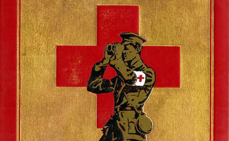 Couverture du livre "Rhymes of a Red Cross Man", 1916. (c) Charlotte Service-Longépé