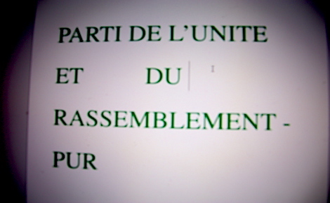 Parti de l'Unité et du Rassemblement, formation politique du candidat Issa Sall (c) Photo de montage de l'auteur