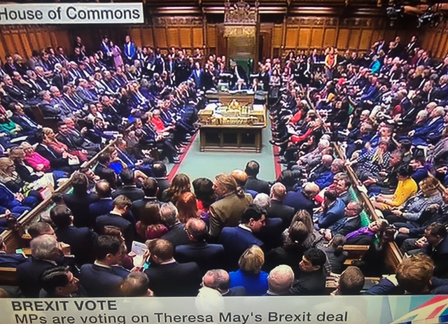 Le prochain vote aura lieu ce soir mercredi 14 mars à 19h gmt à Westminster (c) N. Guego Haas