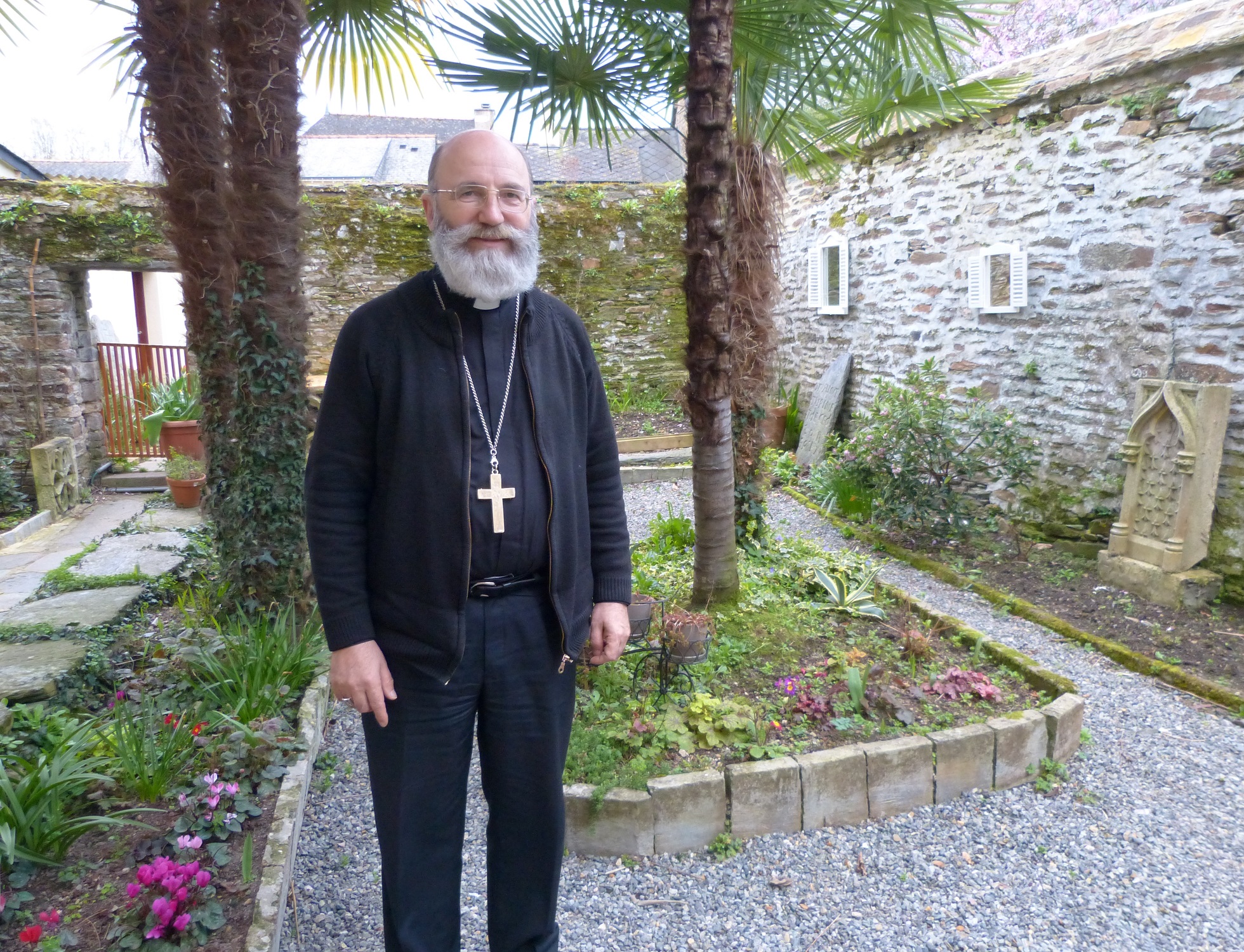 Mgr Centène le 15 mars à Malestroit (Morbihan). Photo (c) Arnaud Gicquello.