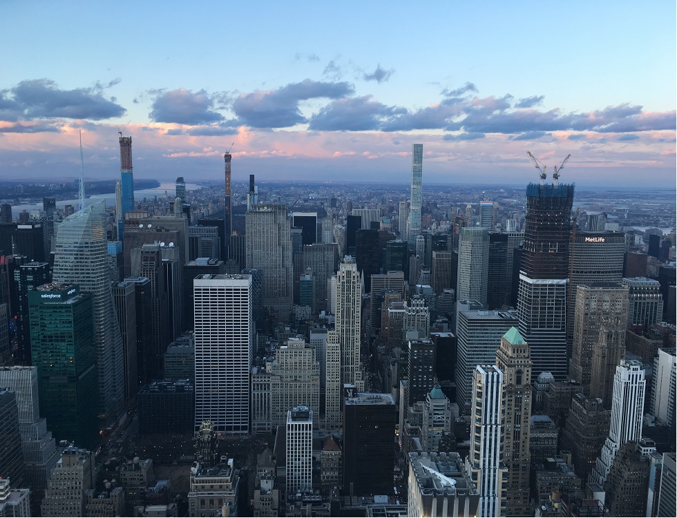 Vue sur New York du sommet de l'Empire State Building. Photo (c) Anne-Sophie Leroy.