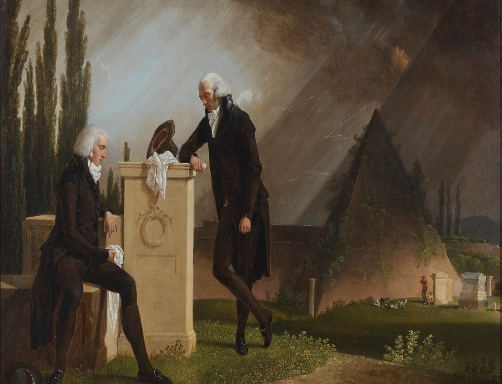 "Élégie romaine" de Jacques Sablet (1791, huile sur toile, 62 × 74 cm). (c) Musée des beaux-arts de Brest métropole