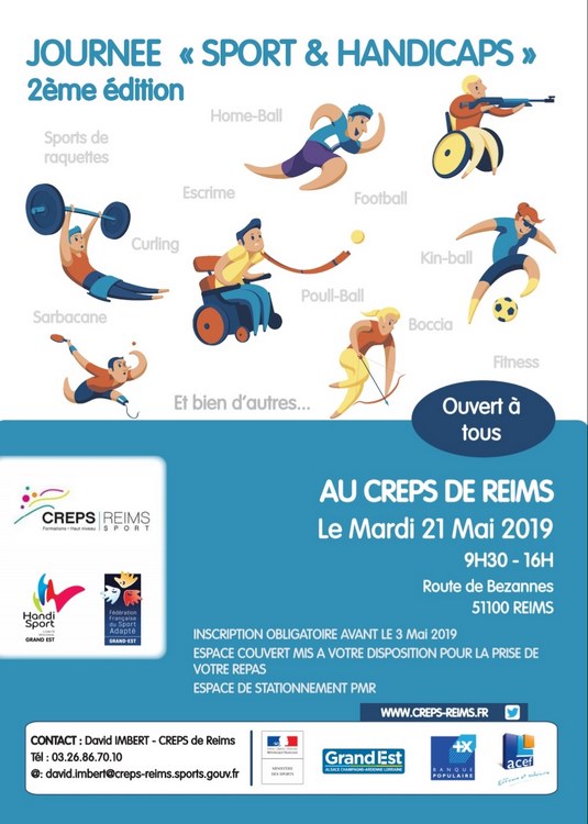Affiche de la 2e édition Sport et handicaps (c) Creps de Reims