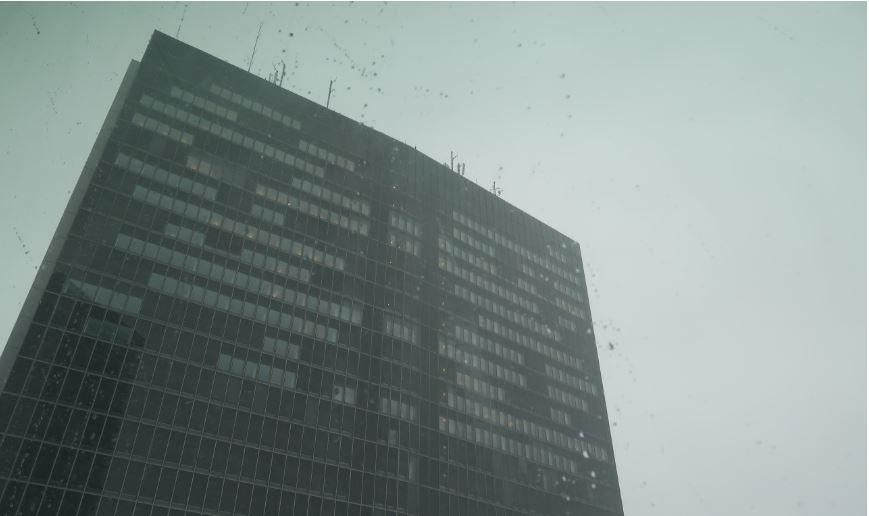 "Cubes" - Bâtiment typique de bureaux dans un quartier d’affaires. Photo (C) Diana YT