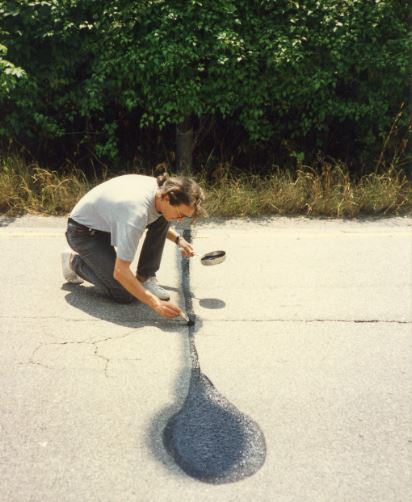 Bert Theis - Shadow Fixing III, 1993 - Collection Mariette Schiltz - Photo © Mariette Schiltz. Présenté au Mudam Luxembourg, 30/03-25/08/2019