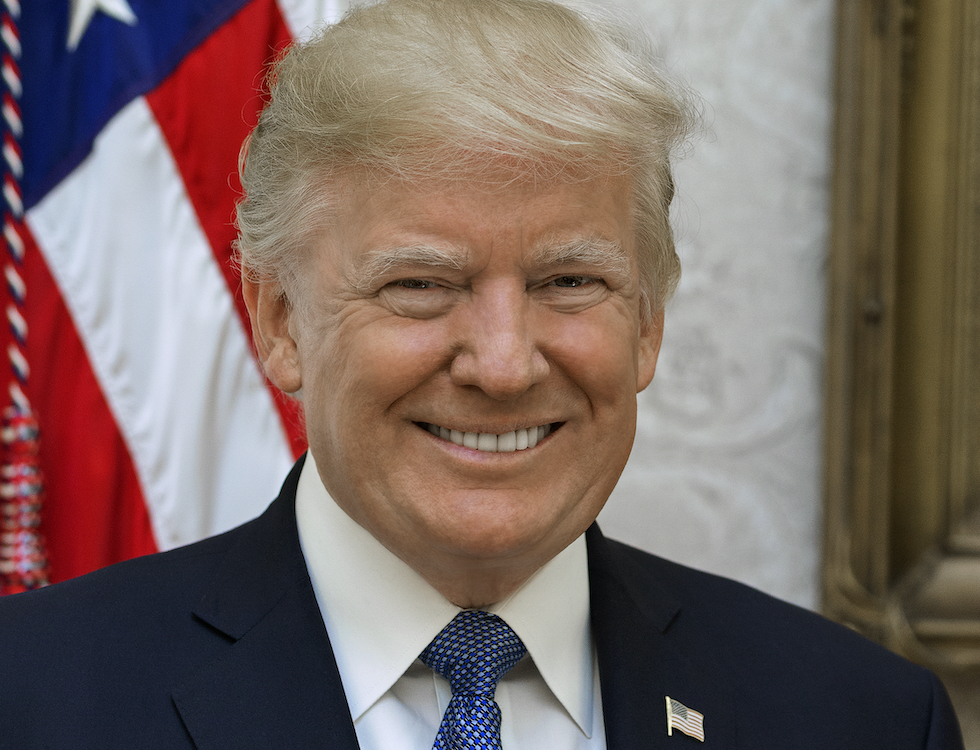 Le président américain est satisfait de son action sur l'économie américaine. Photo officielle de Donald Trump - 2017