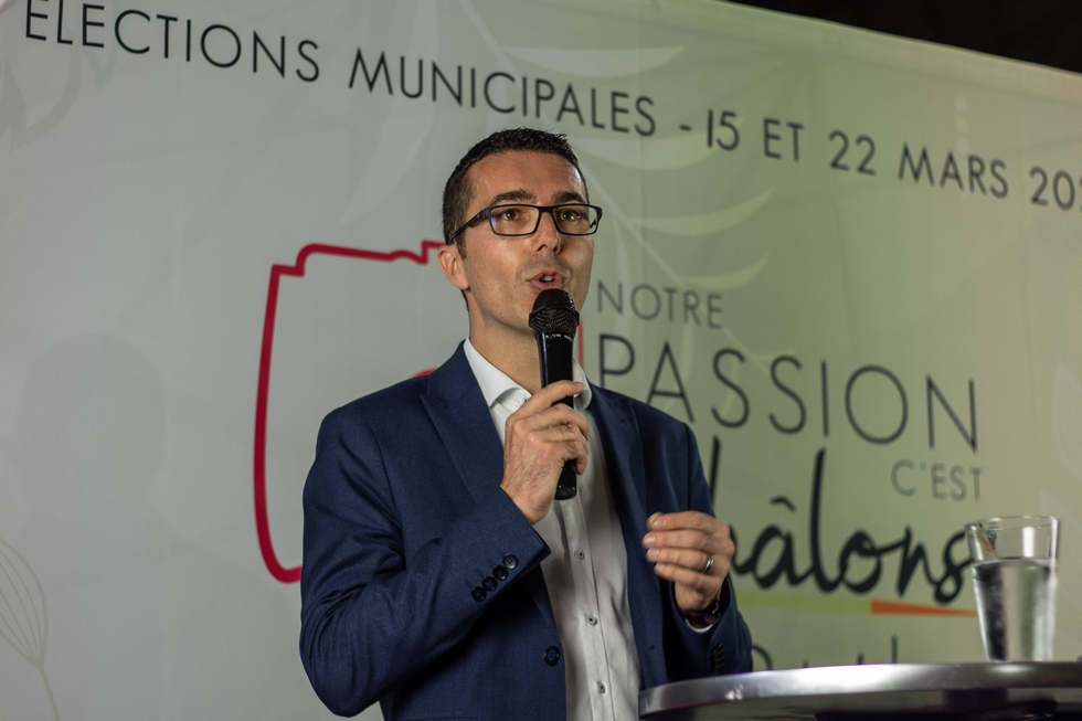 Avec sa liste "Notre passion c'est Châlons", Rudy Namur est sur tous les fronts © Notre passion c'est Châlons