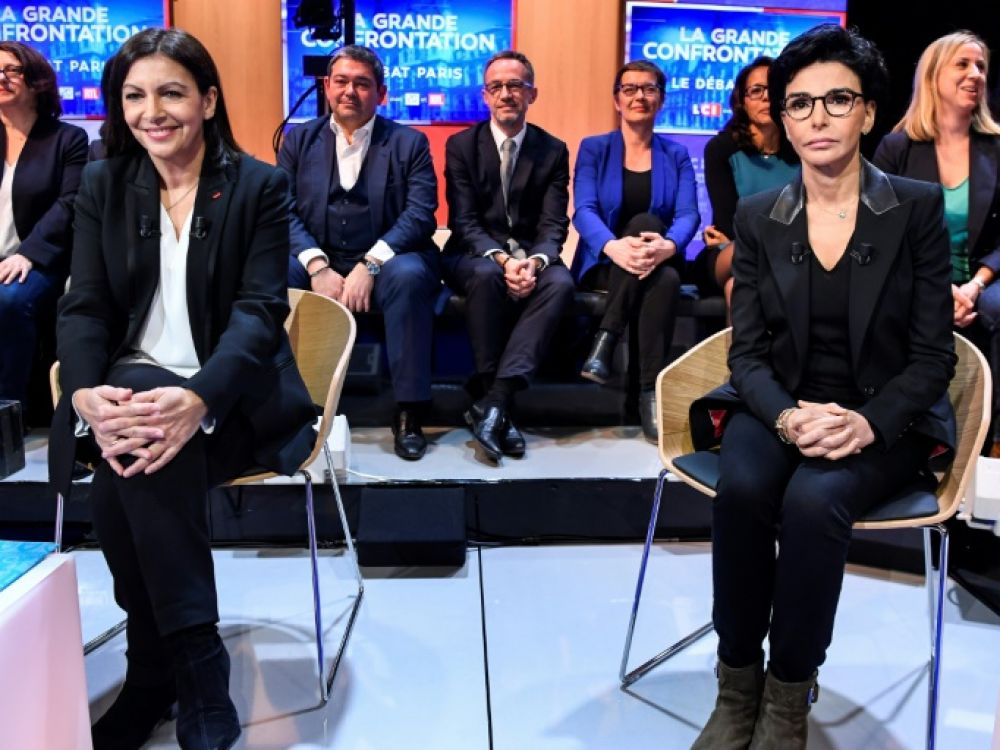 Anne Hidalgo (PS) et Rachida Dati (LR) en tête des sondages à Paris  - Capture Ecran LCI