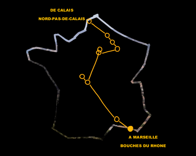 Tout commence au Nord. Puis on plonge "au centre de la France comme on se risquerait au bord de la mer" avant de rejoindre le Sud où "il y a tant d'éclat et de rire et de joie et où tout retombera à l'eau". (c) Capture d'écran Demainlefeu.fr