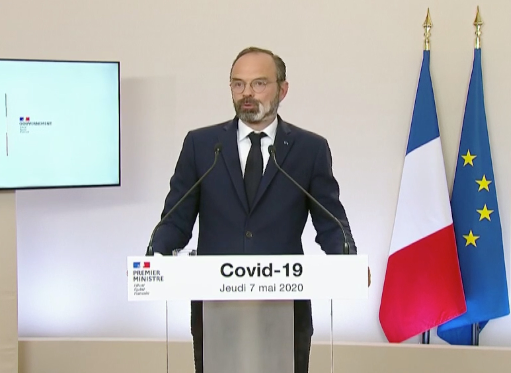 Edouard Philippe a détaillé les mesures du processus de déconfinement - (c) capture d'écran