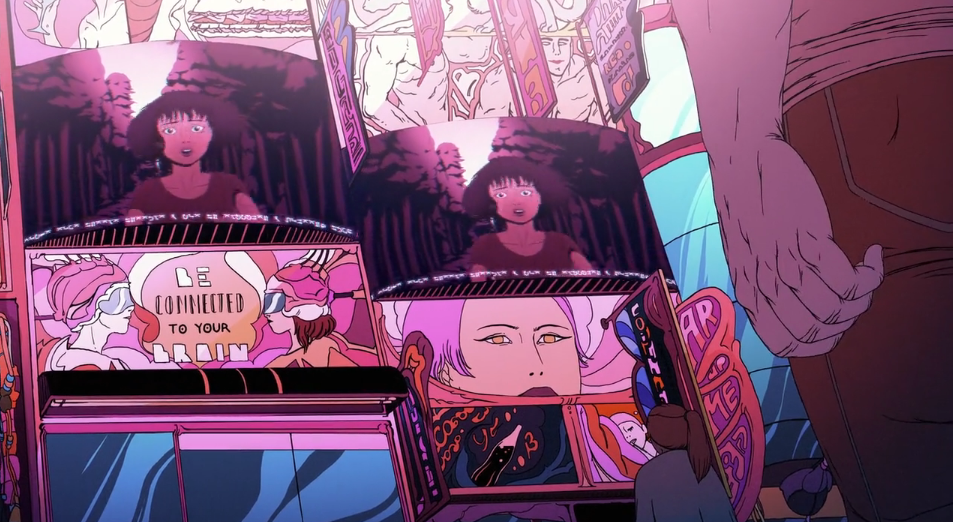 "on y voit une jeune fille courir, vraisemblablement pour sauver sa vie, tandis que des caméras filment chacun de ses mouvements et les retransmettent en direct" (c) DR