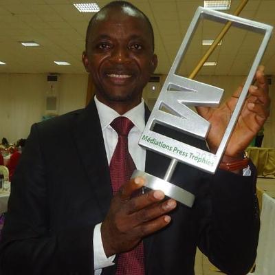 Denis Kwebo, président du Syndicat national des journalistes du Cameroun (Snjc)