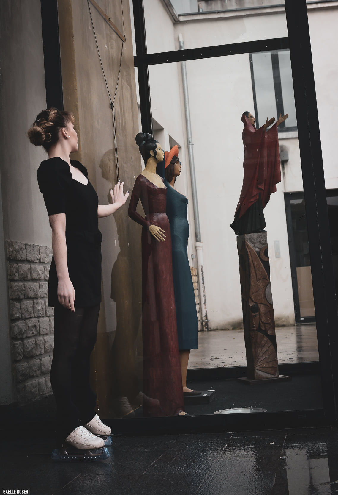 Le Théâtre d'Auxerre pendant l'exposition de François Brochet. (c) Gaëlle Robert.