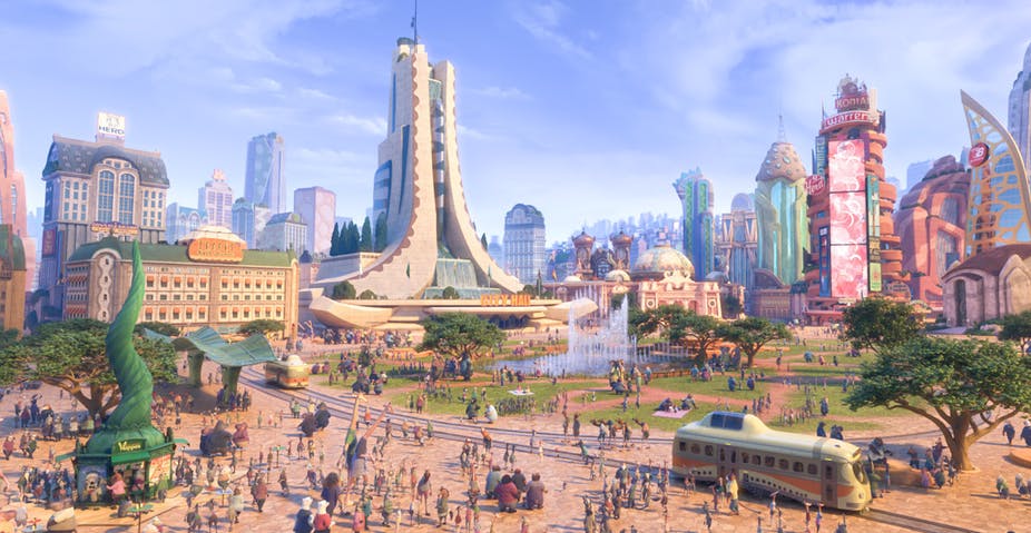 L'histoire de Zootopie s'ancre dans un univers qui s'adapte à la diversité de ses habitants. Disney