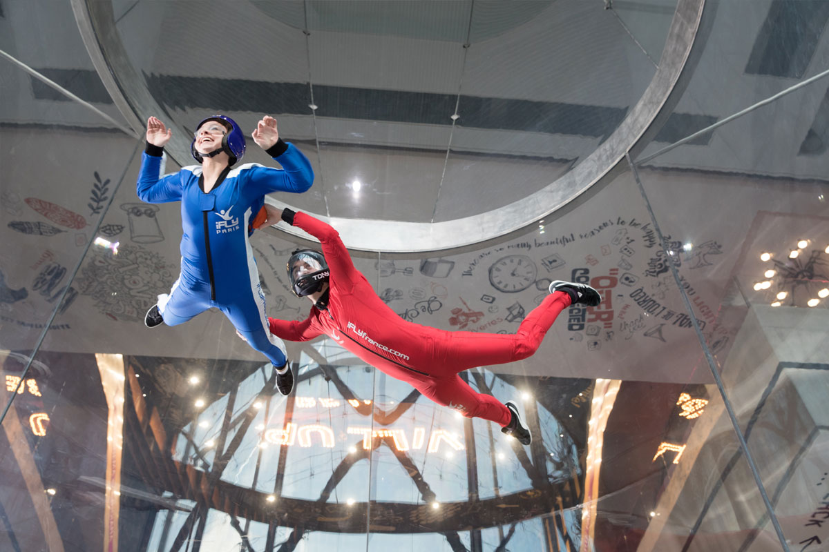 Simulation de vol en chute libre chez IFly - CCAL Villup