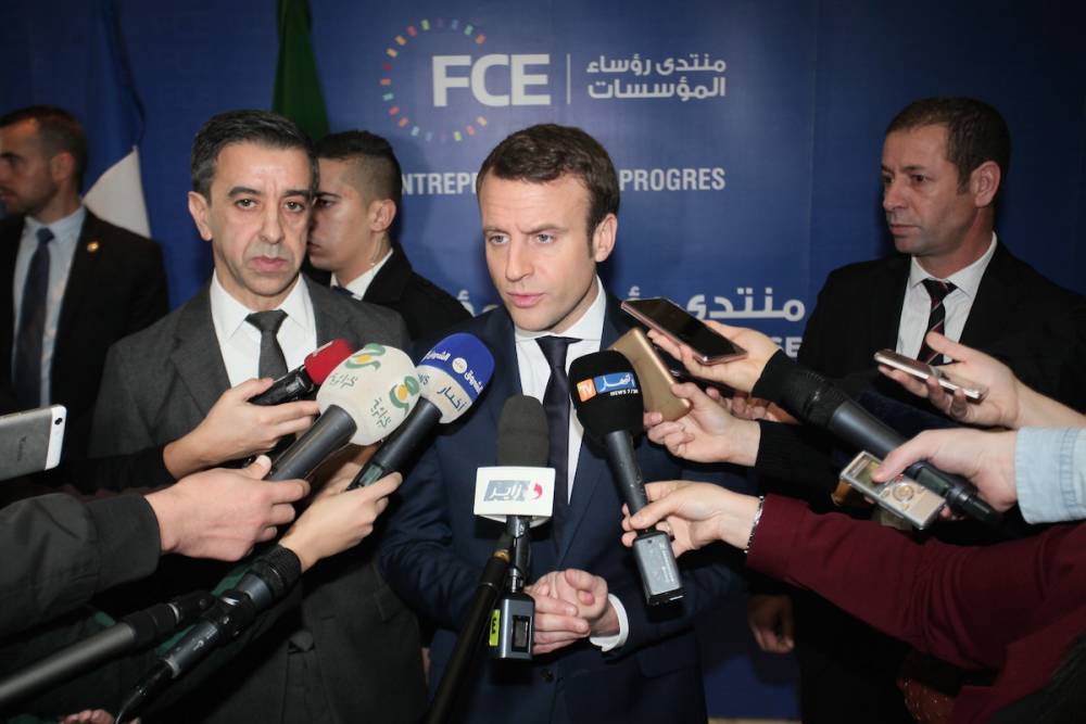 Emmanuel Macron et Ali Haddad (c) DR